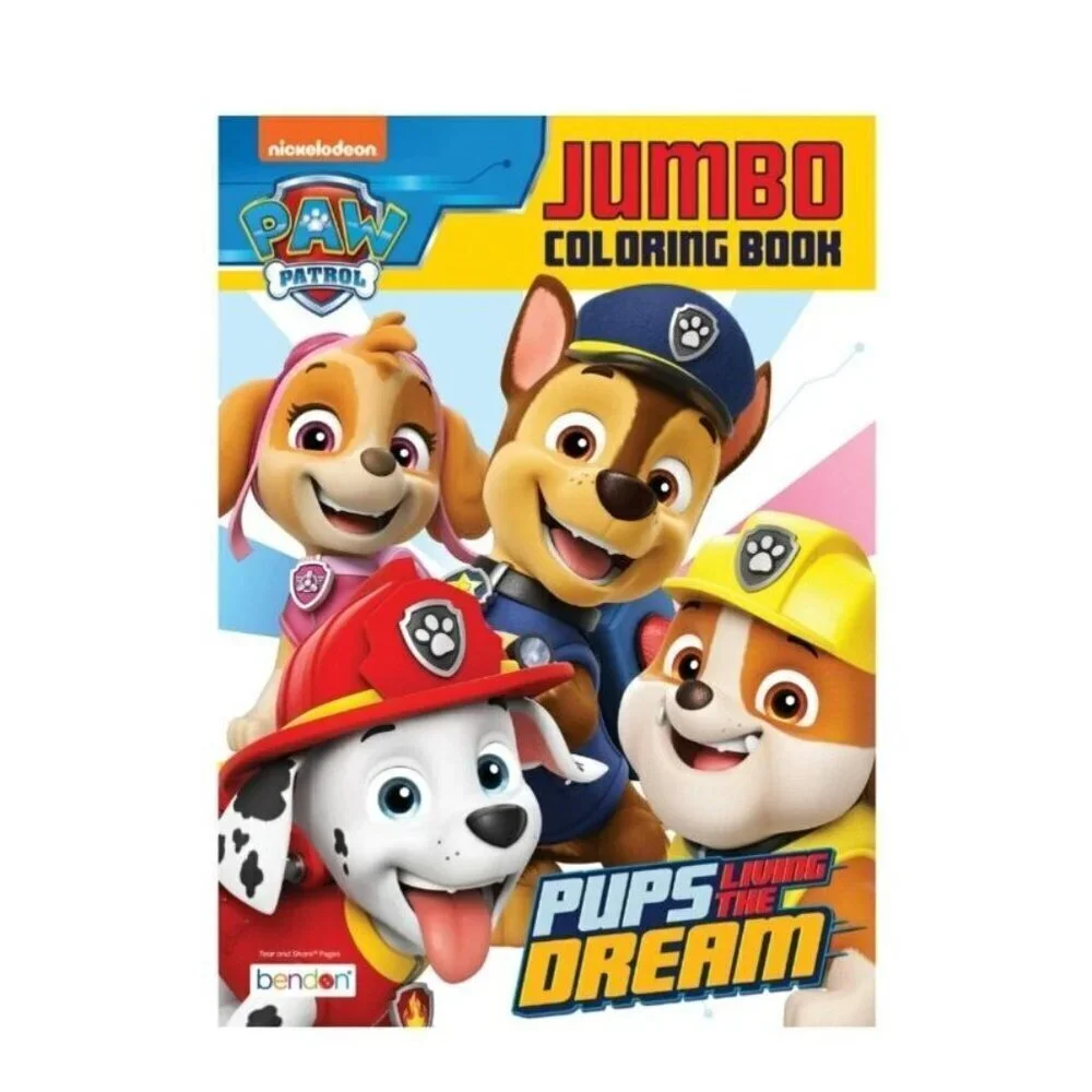 Paw Patrol Jumbo Coloring Book Pups Living The Dream